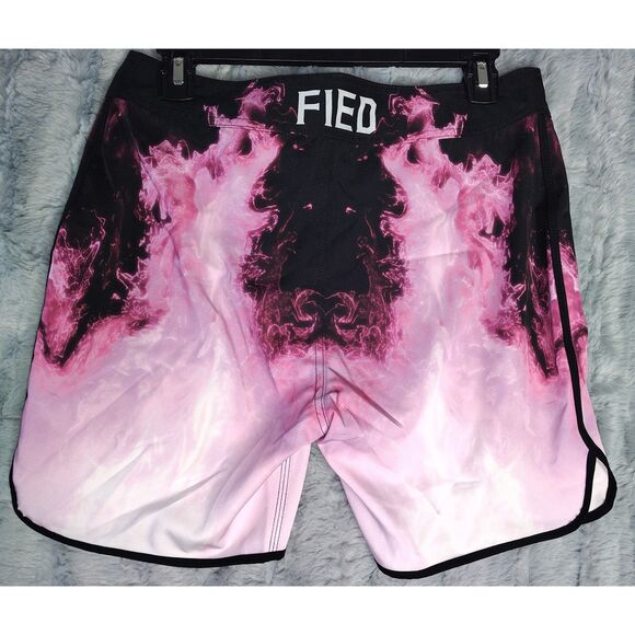 FIED 28 IFBB Men's Physique Shorts Posing Trunks Competition Pink Blood - Picture 3 of 8